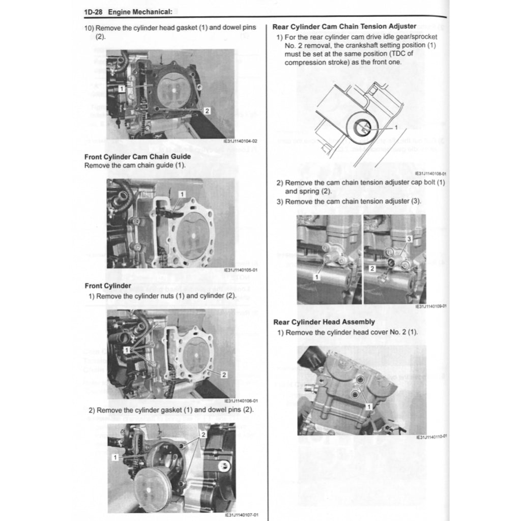 SUZUKI V STORM V STROM VSTROM DL1000 "L4" (2014-2019) SERVICE WORKSHOP MANUAL + PARTS CATALOGUE + OWNER'S MANUAL