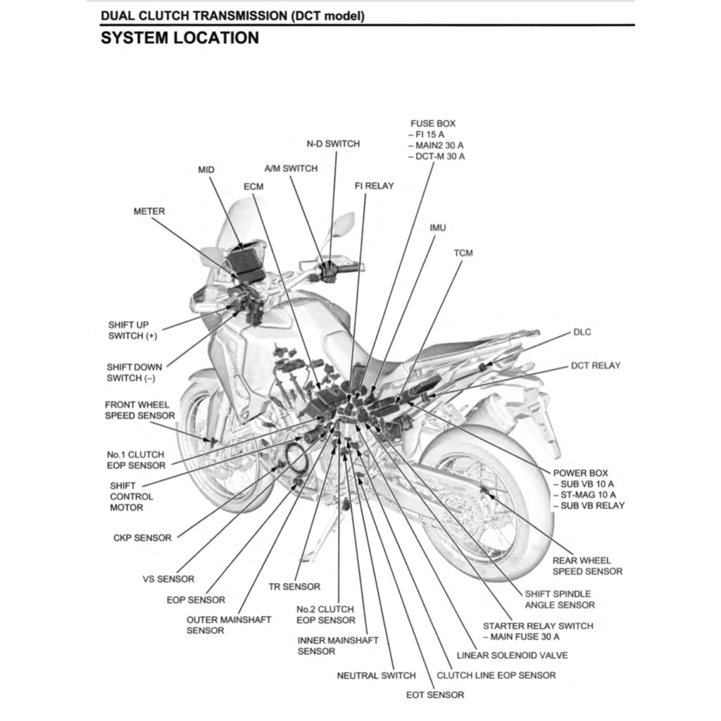 HONDA AFRICA TWIN CRF 1100 A/4/D/4 (2020-2023) SERVICE WORKSHOP MANUAL + PARTS CATALOGUE + OWNER'S MANUAL
