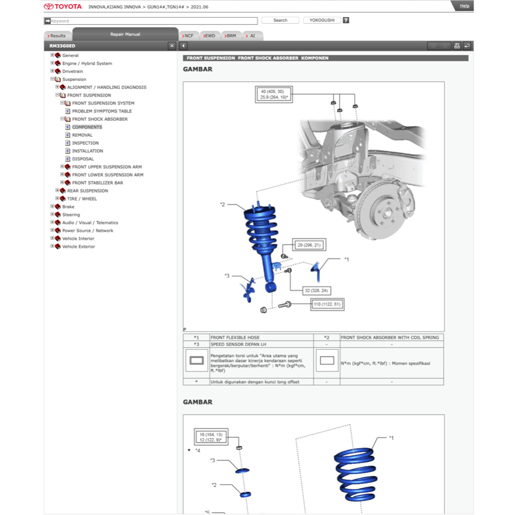 TOYOTA INNOVA KIJANG TGN/GUN140 (2015-2023) ONLINE SERVICE WORKSHOP MANUAL