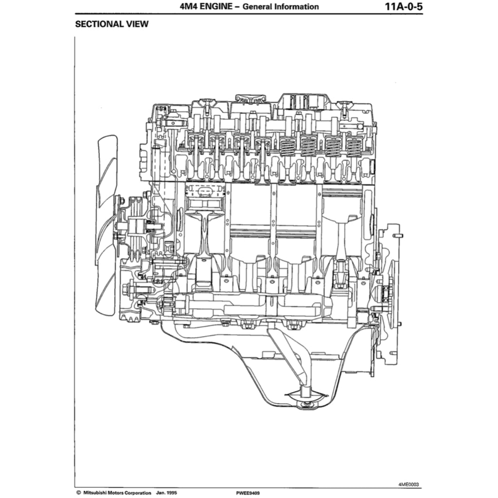MITSUBISHI DELICA L400 (1994-2007) SERVICE WORKSHOP MANUAL