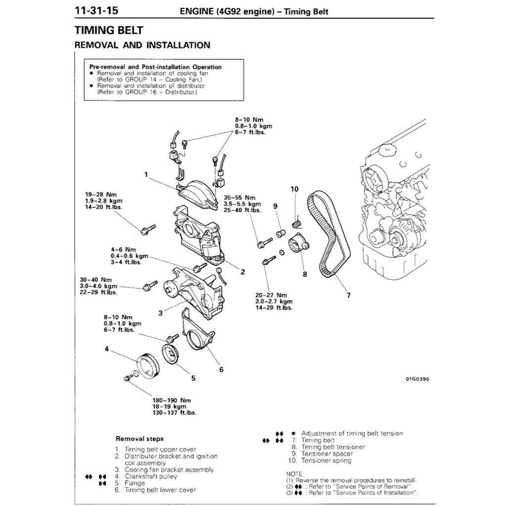 MITSUBISHI DELICA L300 (1986-1999) SERVICE WORKSHOP MANUAL