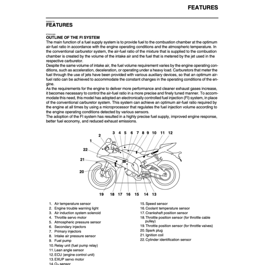 YAMAHA YZF-R6 (V) (2006-2007) SERVICE WORKSHOP MANUAL + PARTS CATALOGUE + OWNER'S MANUAL