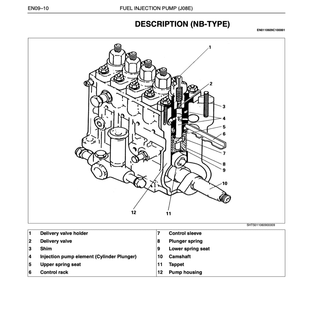 HINO ENGINE J08E-TI/VB/VC WORKSHOP SERVICE REPAIR MANUAL