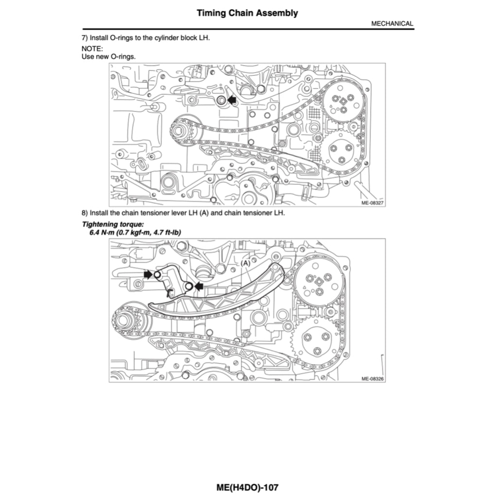 SUBARU LEGACY BN/BS (2014-2019) SERVICE WORKSHOP MANUAL