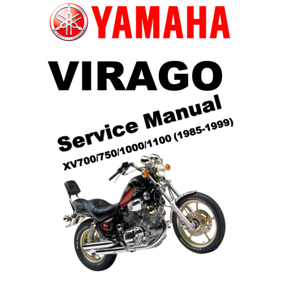 YAMAHA VIRAGO XV 700/750/1000/1100 (1985-1999) SERVICE WORKSHOP MANUAL + OWNER'S MANUAL