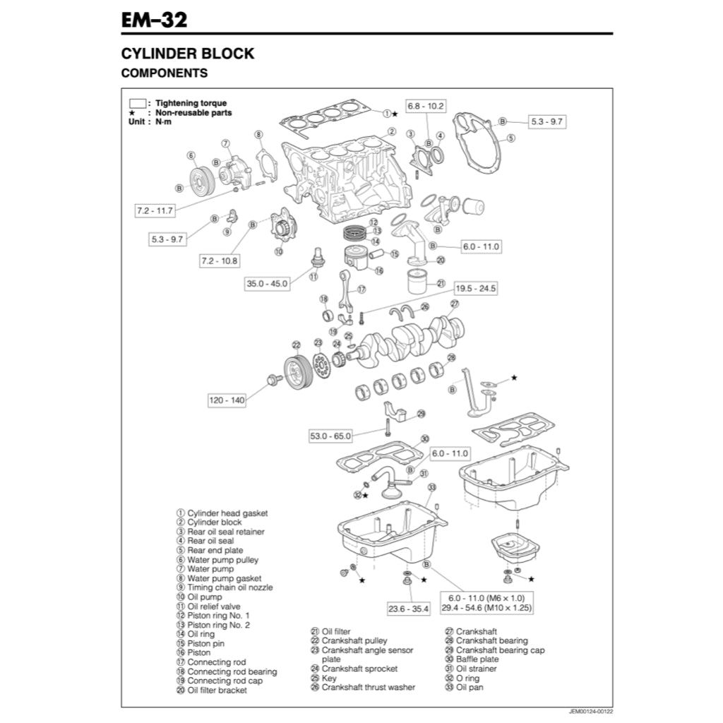DAIHATSU ENGINE K3-VE/VE2/VET SERVICE MANUAL