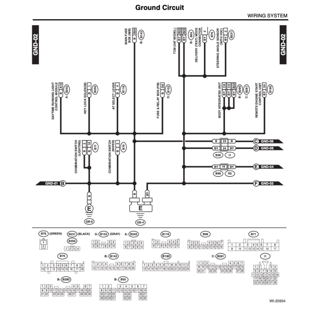 SUBARU LEGACY BL/BP (2003-2009) SERVICE WORKSHOP MANUAL