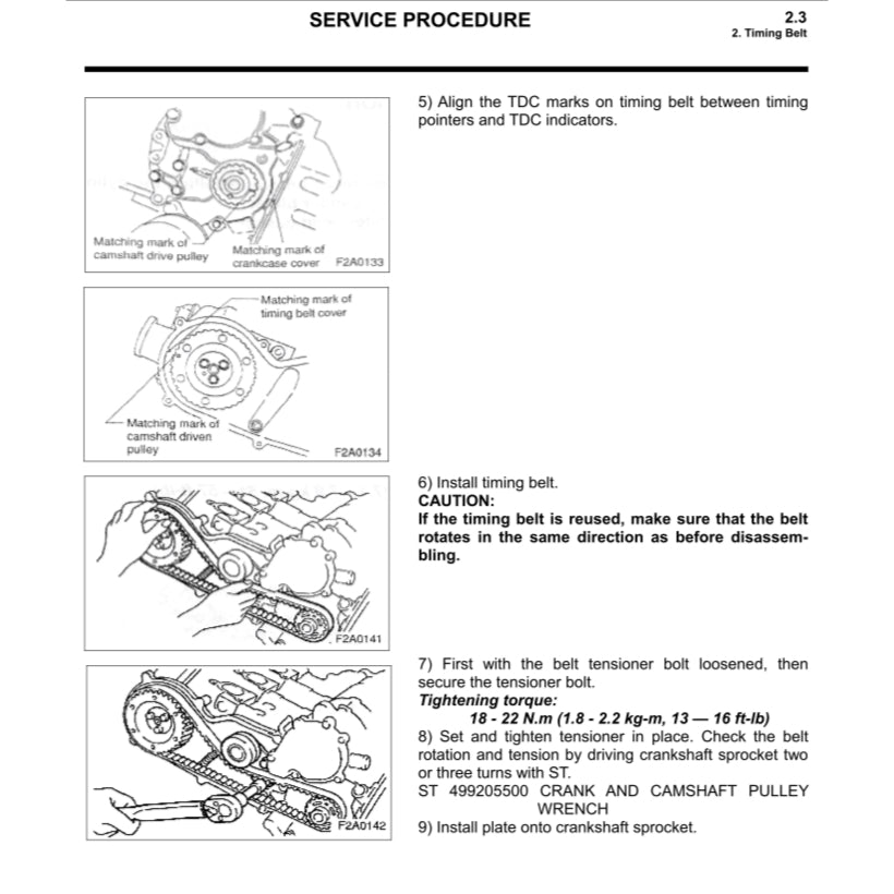 SUBARU LIBERO/SAMBAR E12 (1986-1998) SERVICE WORKSHOP MANUAL