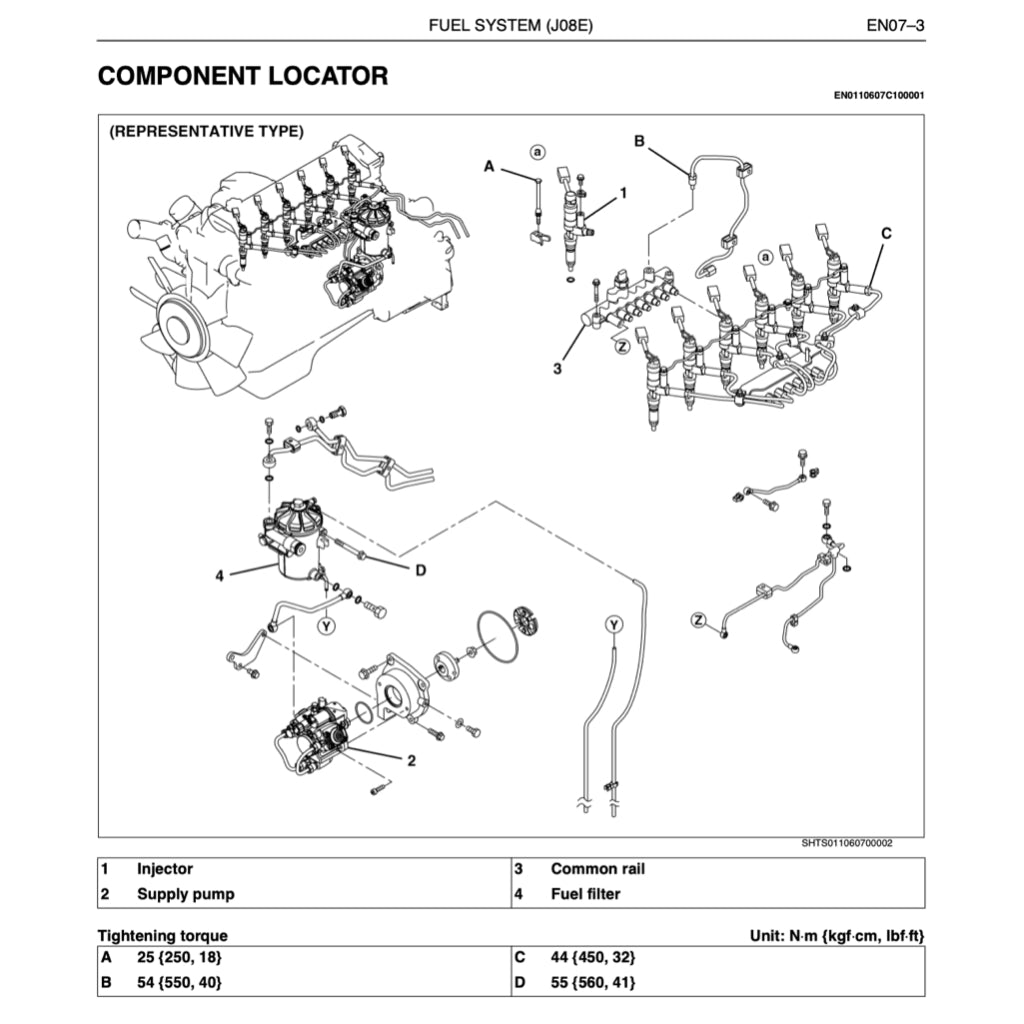HINO ENGINE J08E-TI/VB/VC WORKSHOP SERVICE REPAIR MANUAL