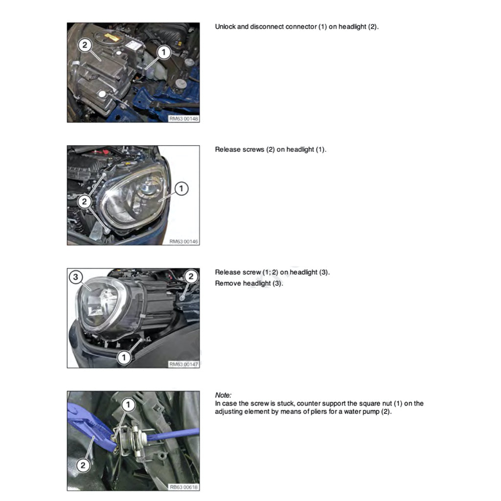 MINI COUNTRYMAN F60 /B38 (2017-2023) SERVICE WORKSHOP MANUAL
