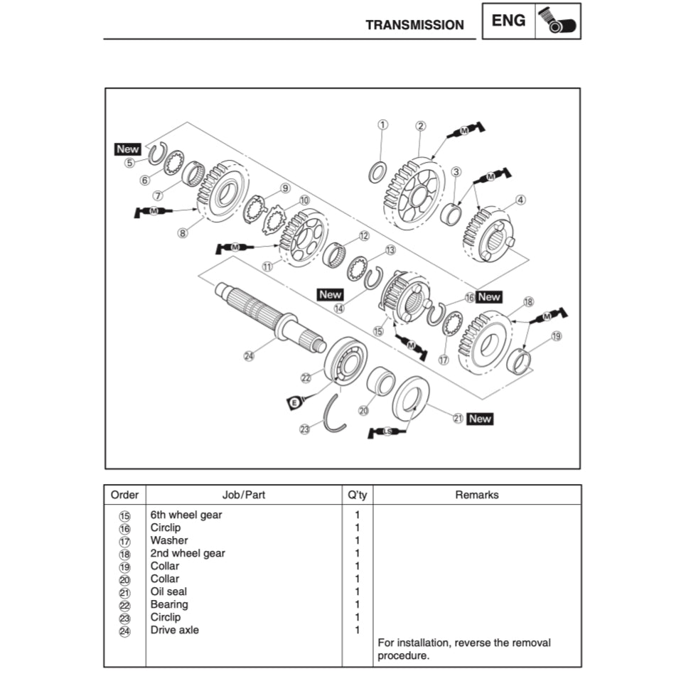 YAMAHA YZF-R6 (2003-2005) SERVICE WORKSHOP MANUAL + PARTS CATALOGUE + OWNER'S MANUAL