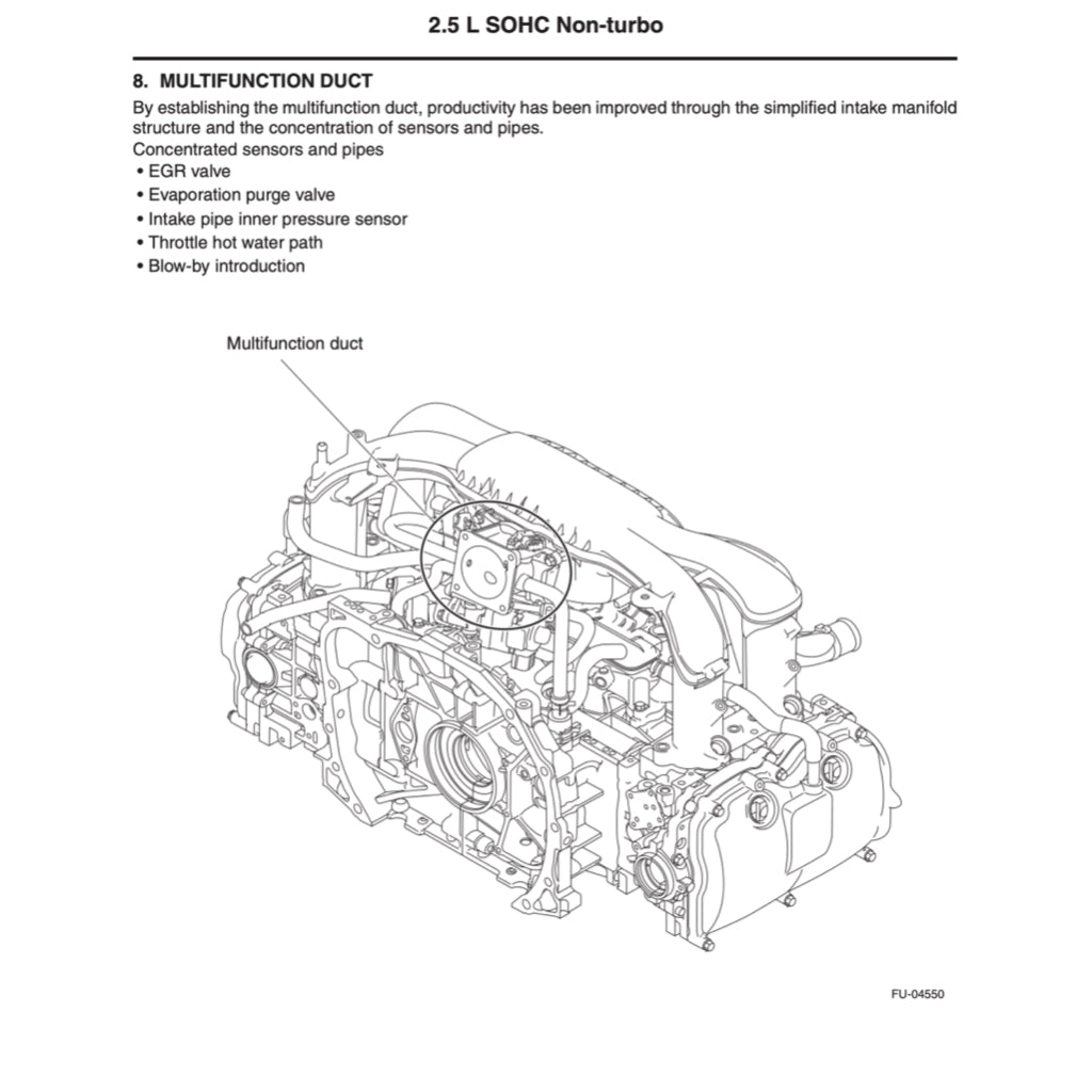 SUBARU LEGACY BM (2009-2014) SERVICE WORKSHOP MANUAL