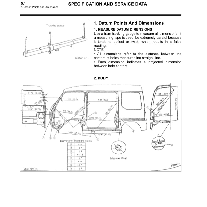 SUBARU LIBERO/SAMBAR E12 (1986-1998) SERVICE WORKSHOP MANUAL