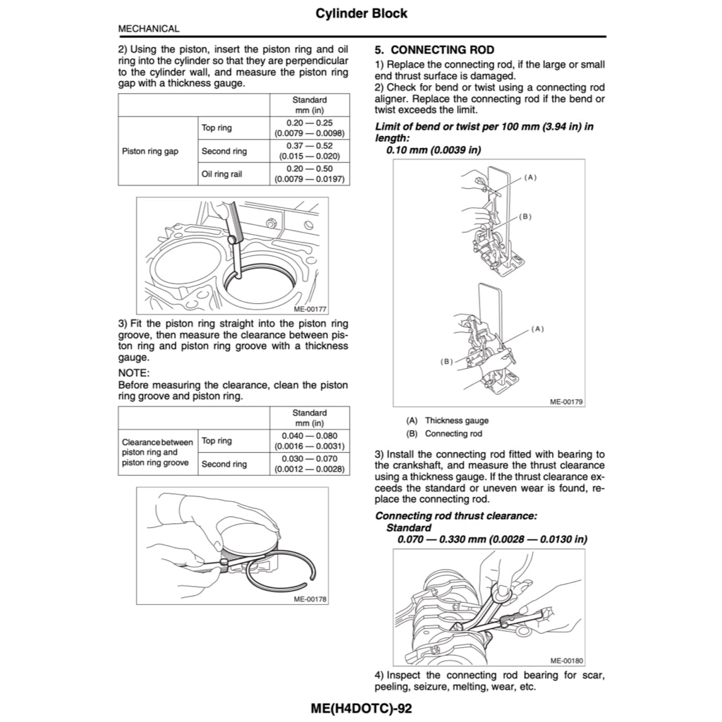 SUBARU LEGACY BL/BP (2003-2009) SERVICE WORKSHOP MANUAL