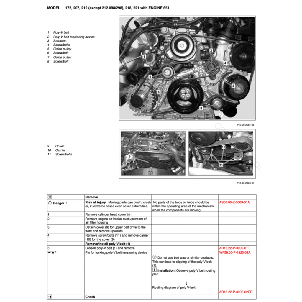 MERCEDES BENZ ENGINE OM651 SERVICE REPAIR MANUAL
