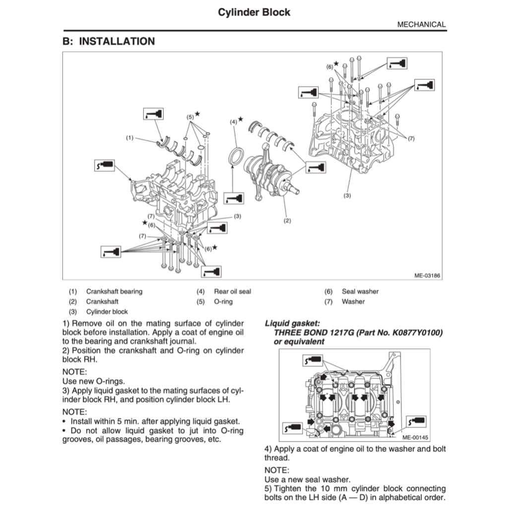 SUBARU LEGACY BM (2009-2014) SERVICE WORKSHOP MANUAL