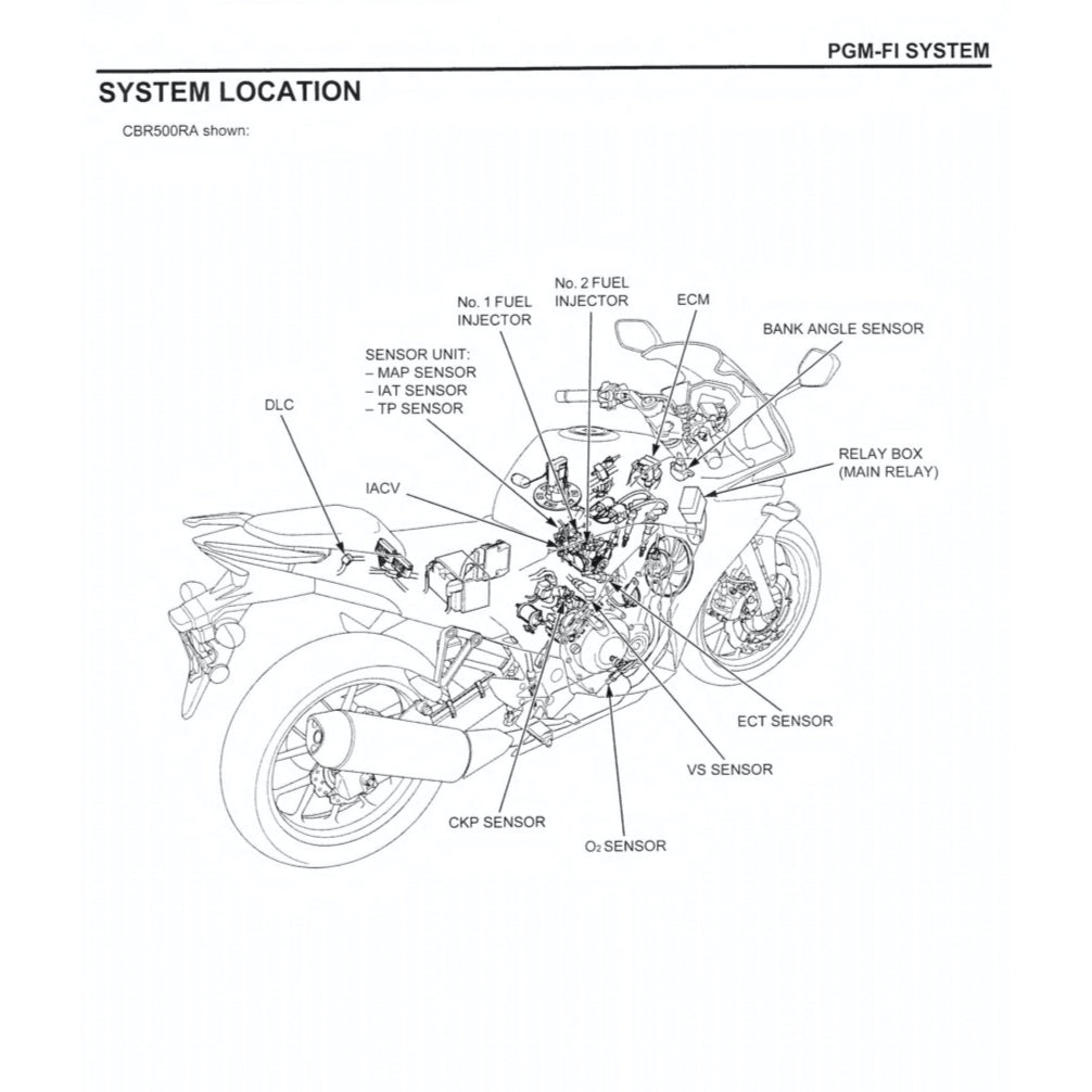HONDA CBR500R RA (2013-2016) SERVICE WORKSHOP MANUAL + PARTS CATALOGUE + OWNER'S MANUAL