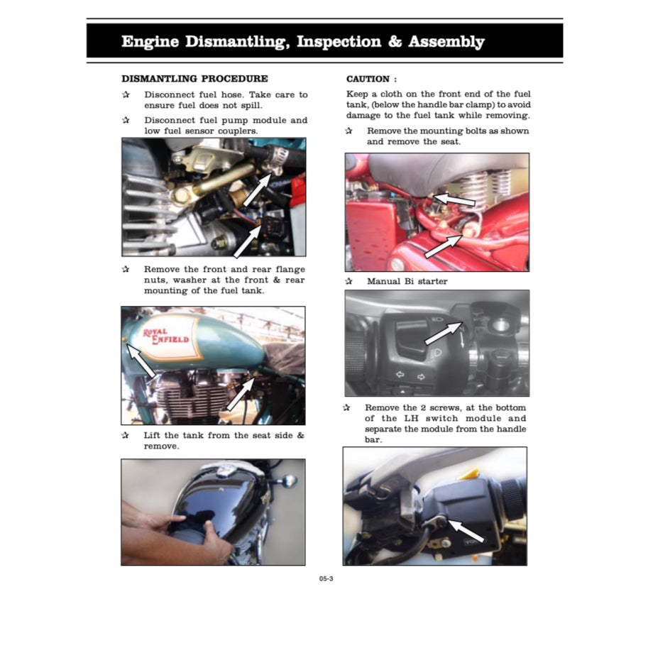 ROYAL ENFIELD THUNDERBIRD 350&500 (2002-2020) SERVICE WORKSHOP MANUAL + PARTS CATALOGUE + OWNER'S MANUAL