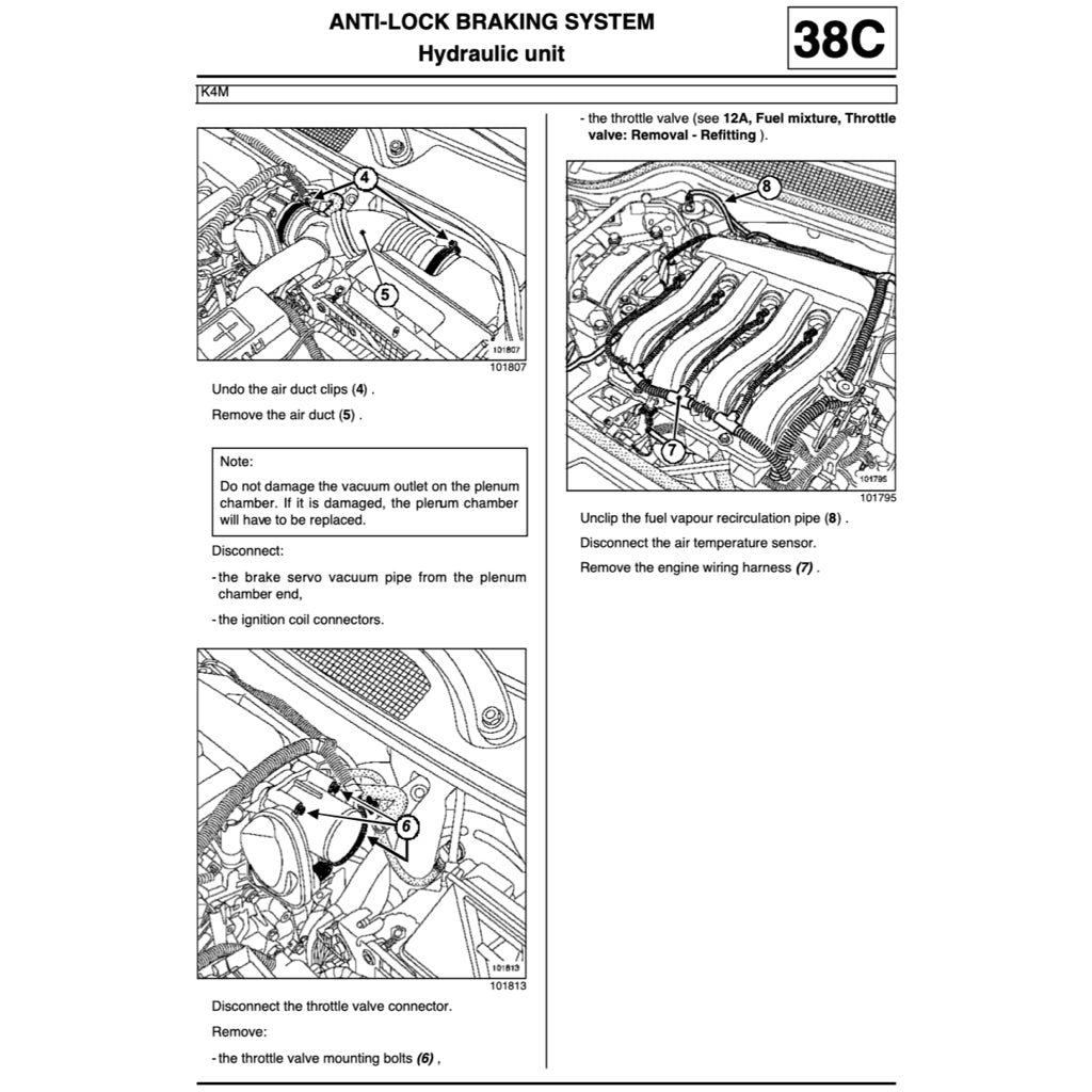 RENAULT SCENIC II J84 (2003-2009) SERVICE WORKSHOP MANUAL