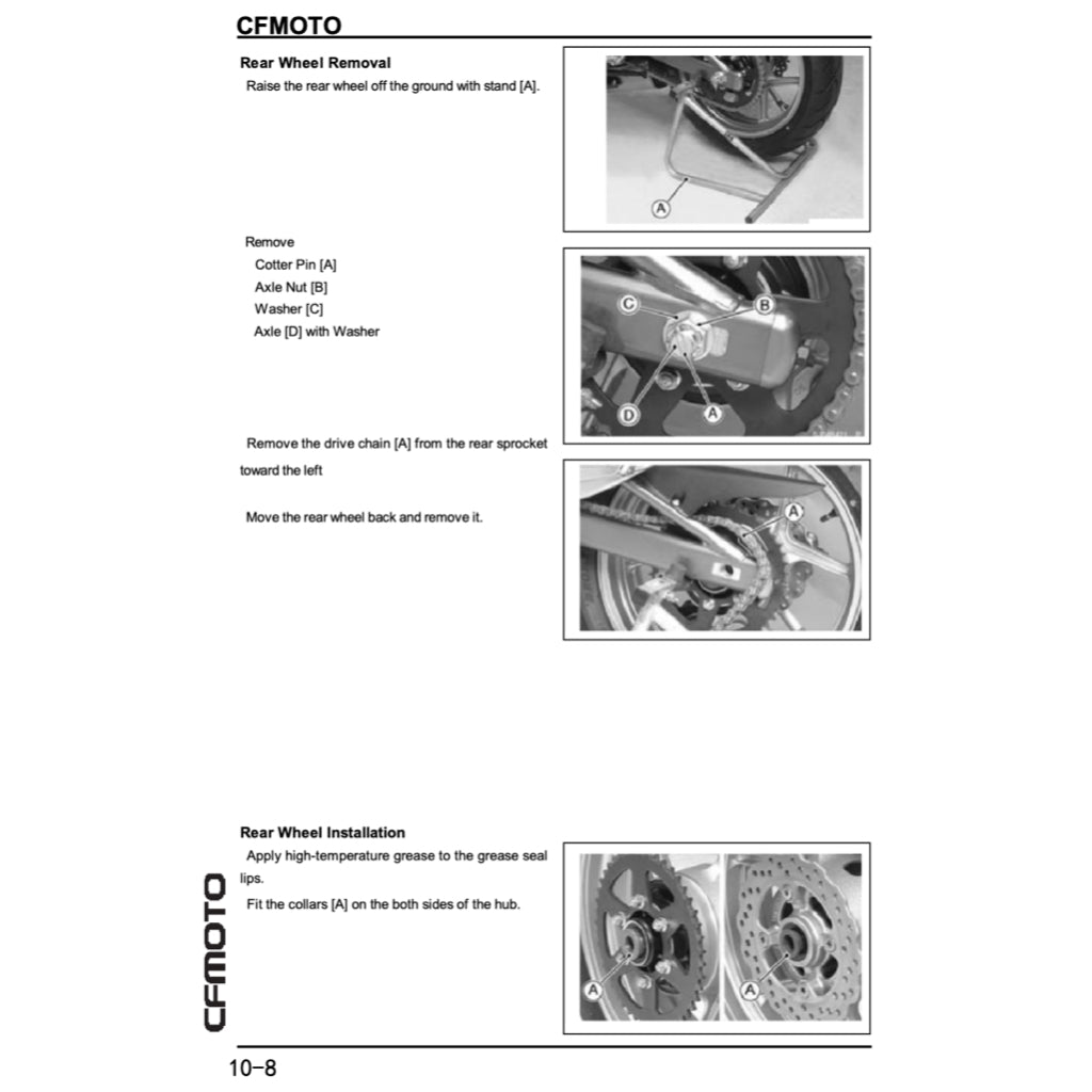 CFMOTO 650NK CF650-7B (2017-2022) SERVICE WORKSHOP MANUAL + PARTS CATALOGUE + OWNER'S MANUAL