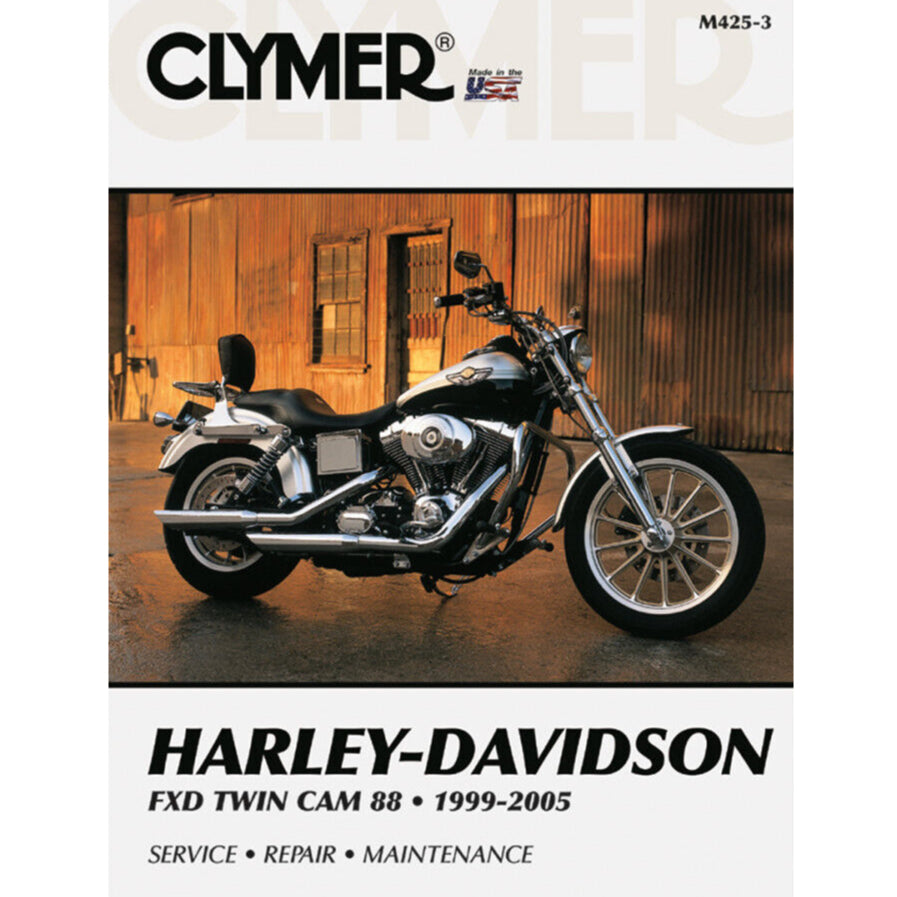 HARLEY DAVIDSON DYNA GLIDE FXD TWIN CAM 88 (1999-2005) SERVICE WORKSHOP MANUAL + PARTS CATALOGUE - CLYMER