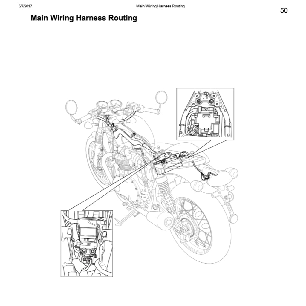 TRIUMPH THRUXTON R 1200 (2016-2023) SERVICE WORKSHOP MANUAL + OWNER'S MANUAL