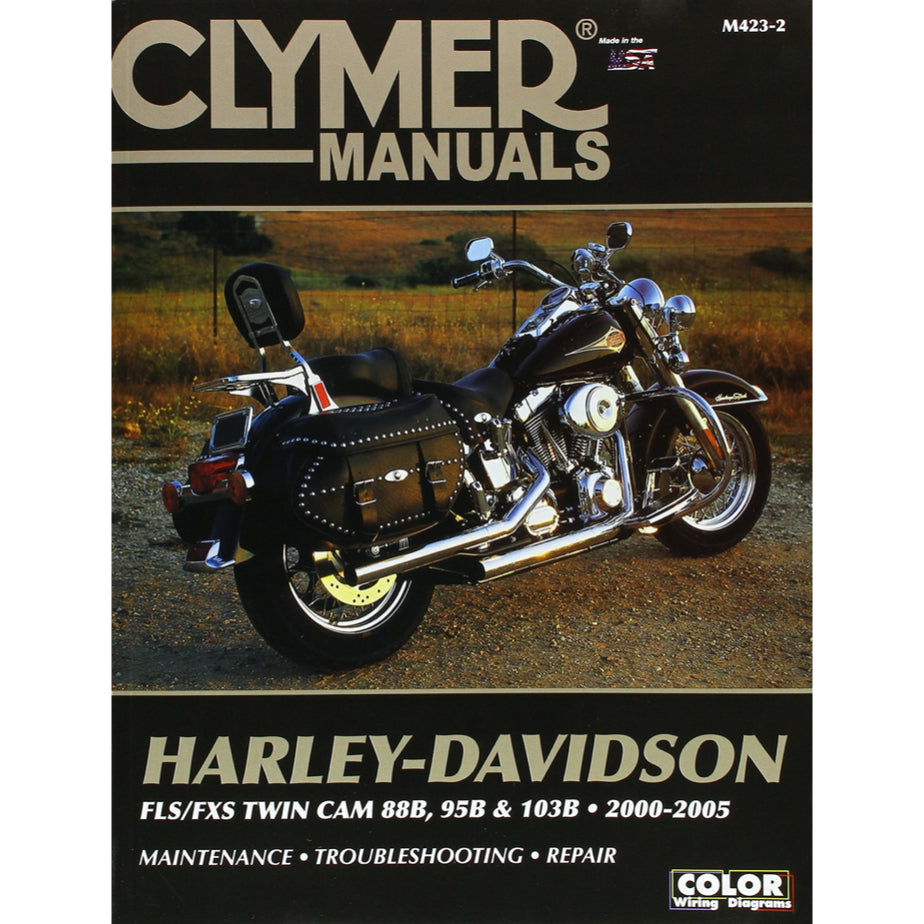 HARLEY DAVIDSON FLS/ FXS SOFTAIL (2000-2005) SERVICE WORKSHOP MANUAL + PARTS CATALOGUE - CLYMER