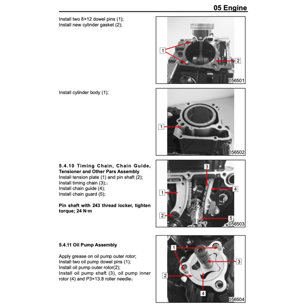 CFMOTO 250NK CF250/A (2018-2023) SERVICE WORKSHOP MANUAL + PARTS CATALOGUE + OWNER'S MANUAL
