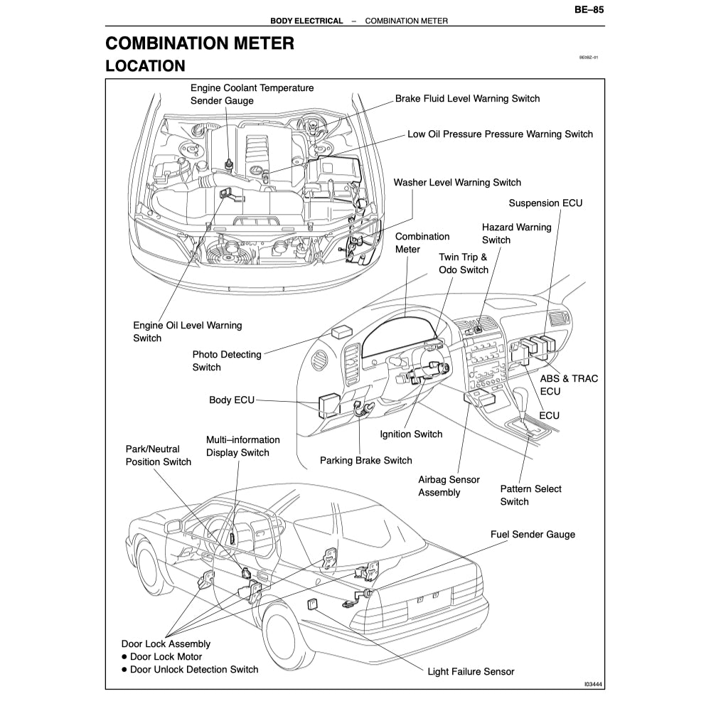 LEXUS LS400 XF10/XF20 (1990-2000) SERVICE WORKSHOP MANUAL