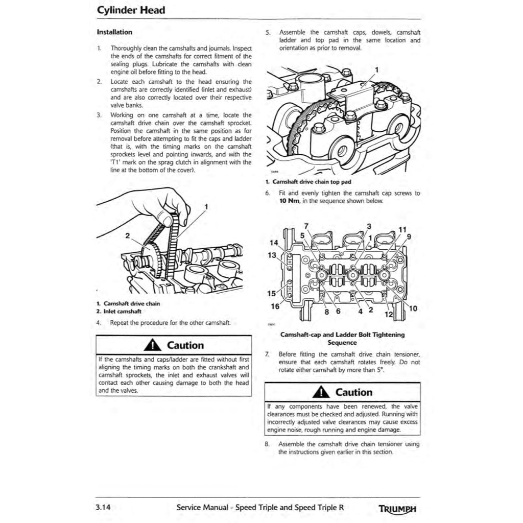 TRIUMPH SPEED TRIPLE/ R 1050 (2011-2016) SERVICE WORKSHOP MANUAL + OWNER'S MANUAL