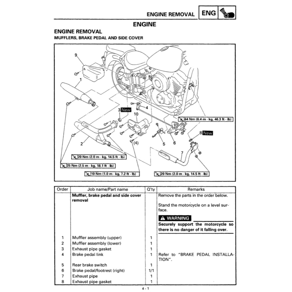 YAMAHA XVS650 DRAG STAR (1998-2007) SERVICE WORKSHOP MANUAL +PARTS CATALOGUE +OWNER'S MANUAL