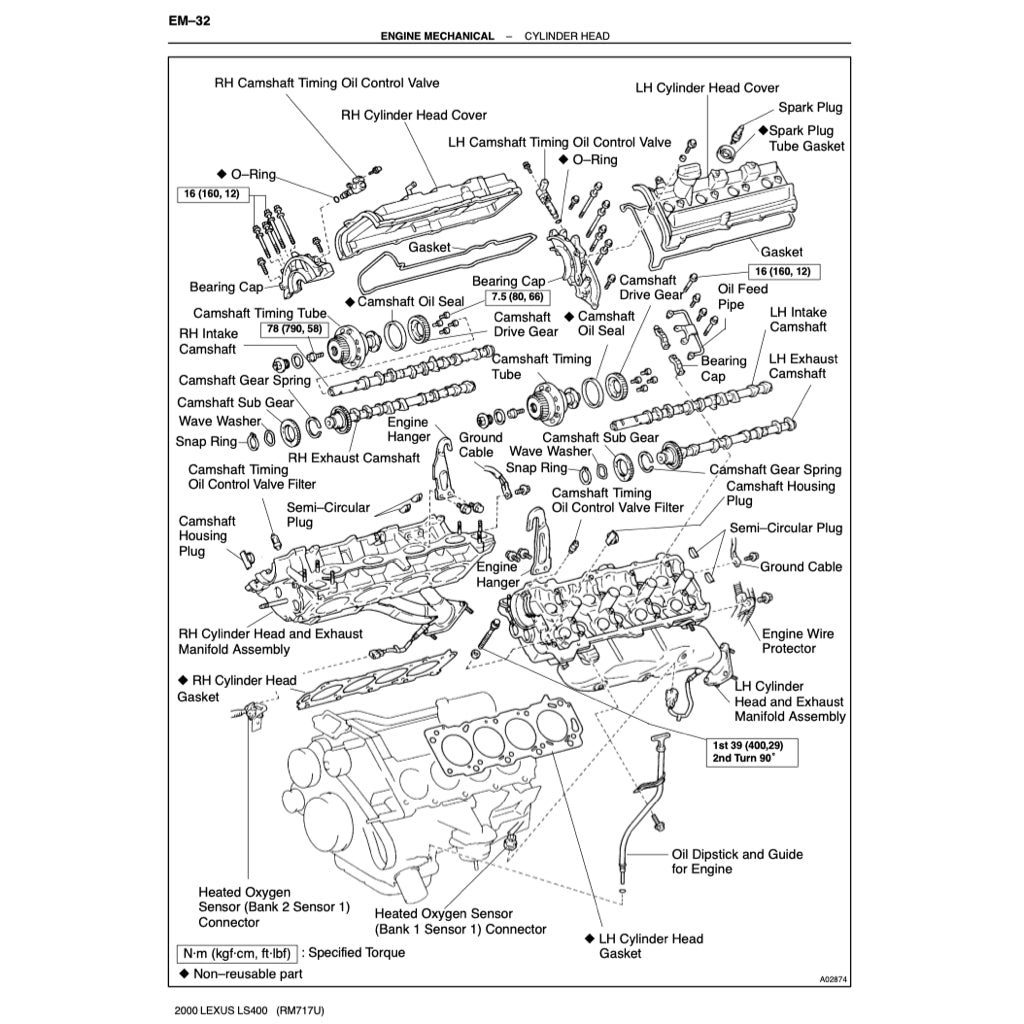 LEXUS LS400 XF10/XF20 (1990-2000) SERVICE WORKSHOP MANUAL