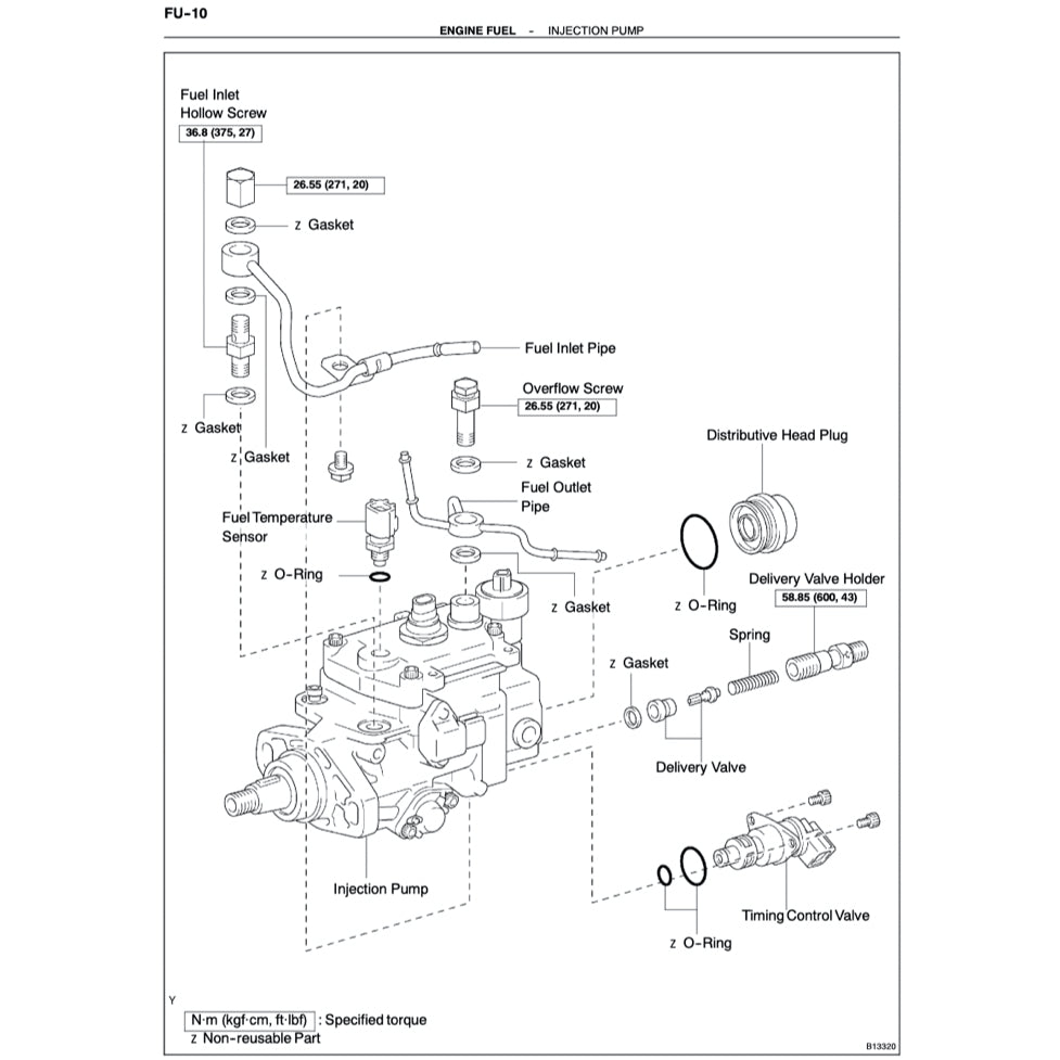TOYOTA ENGINE 5L-E SERVICE REPAIR WORKSHOP MANUAL HILUX/LAND CRUISER/HIACE/FORTUNER