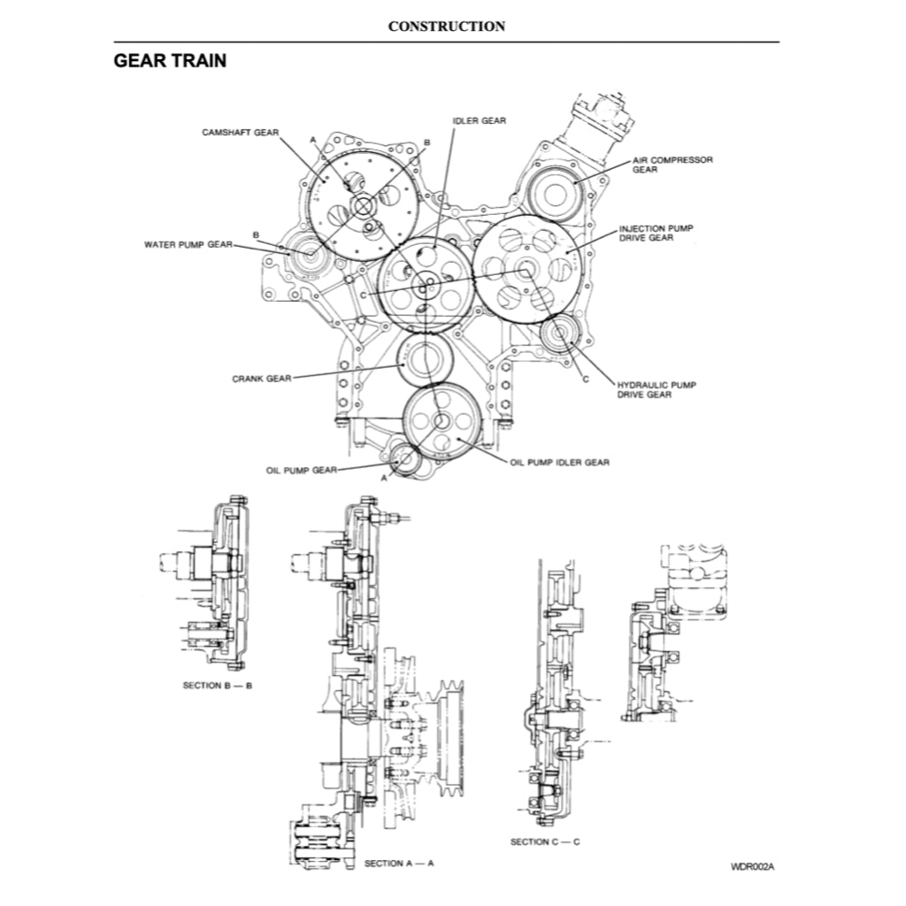 NISSAN UD DIESEL ENGINE PF6/PF6T/PFT6TA/PF6TB/PF6TC SERVICE REPAIR MANUAL