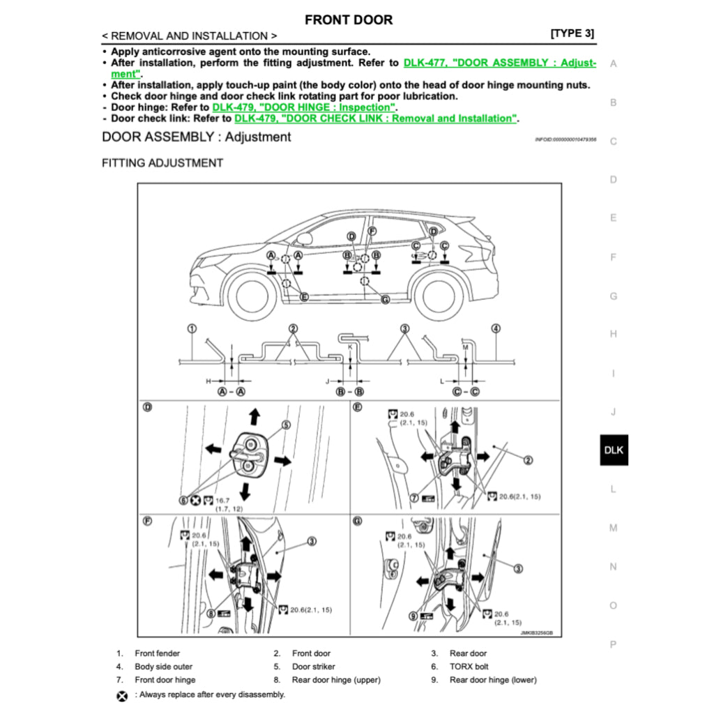 NISSAN DUALIS QASHQAI J11 (2013-2021) SERVICE WORKSHOP MANUAL