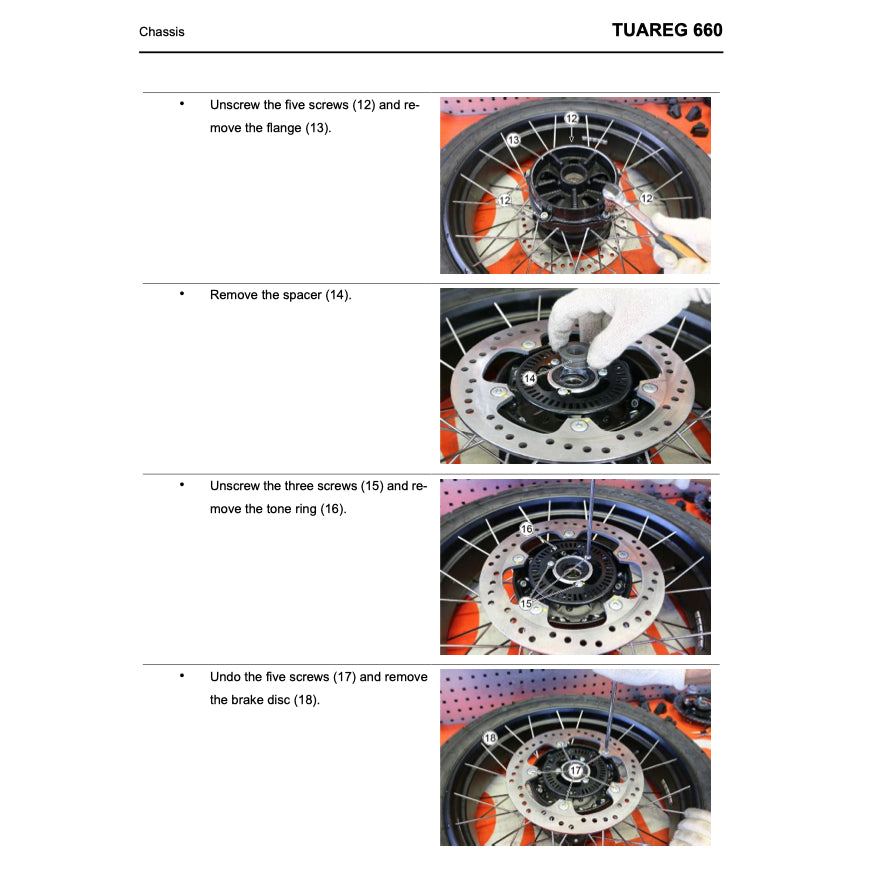 APRILIA TUAREG 660 (2021+) SERVICE WORKSHOP MANUAL + PARTS CATALOGUE + OWNER'S MANUAL