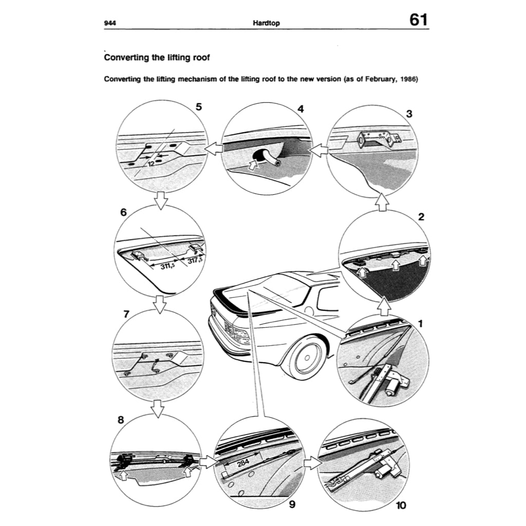 PORSCHE 944 (1982-1991) SERVICE WORKSHOP MANUAL + PARTS CATALOGUE