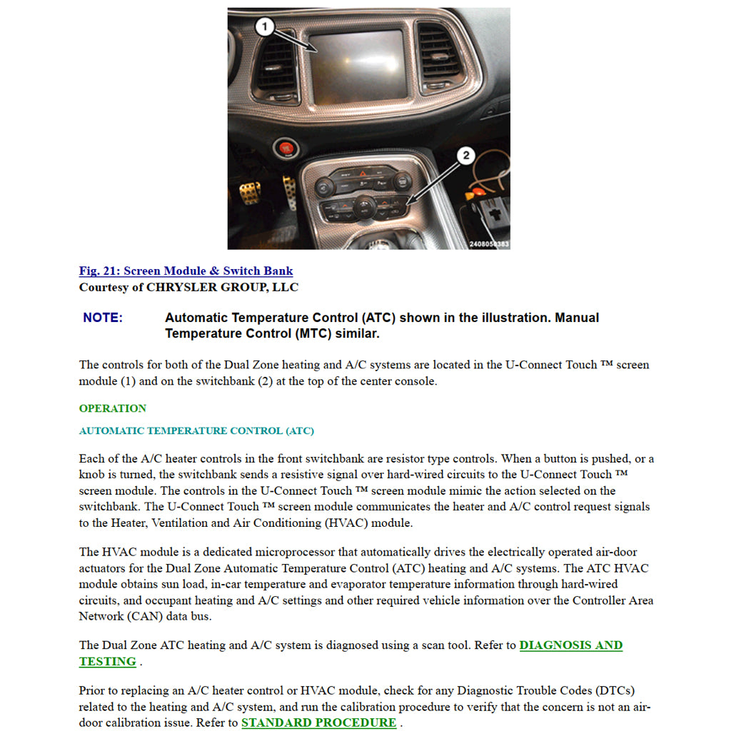 DODGE CHALLENGER III (2008-2020) SERVICE WORKSHOP MANUAL