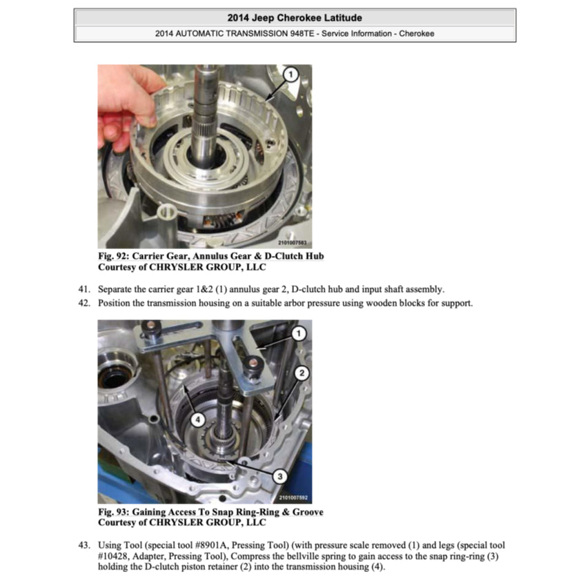 JEEP CHEROKEE KL (2014-2023) SERVICE WORKSHOP MANUAL