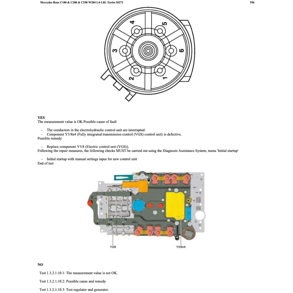 MERCEDES BENZ C-CLASS W204 M271 ENGINE (2007-2015) SERVICE WORKSHOP MANUAL