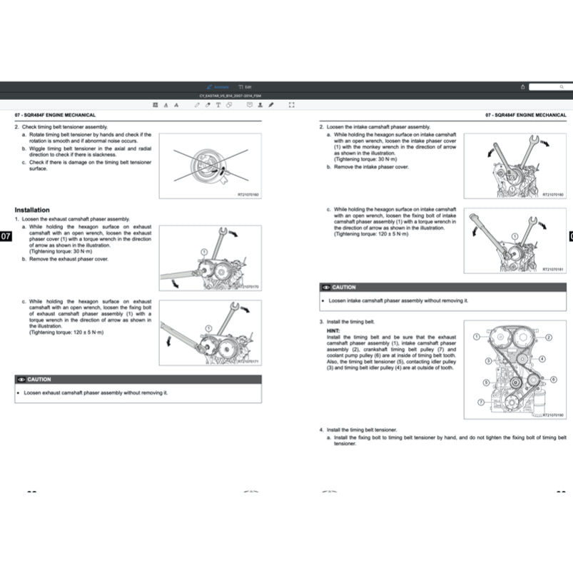 CHERY EASTAR B14 (2007-2015) SERVICE WORKSHOP MANUAL