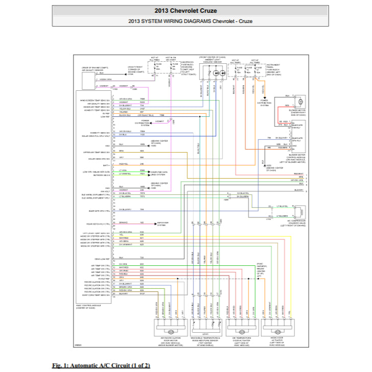 CHEVROLET CRUZE J300 (2008-2016) SERVICE WORKSHOP MANUAL