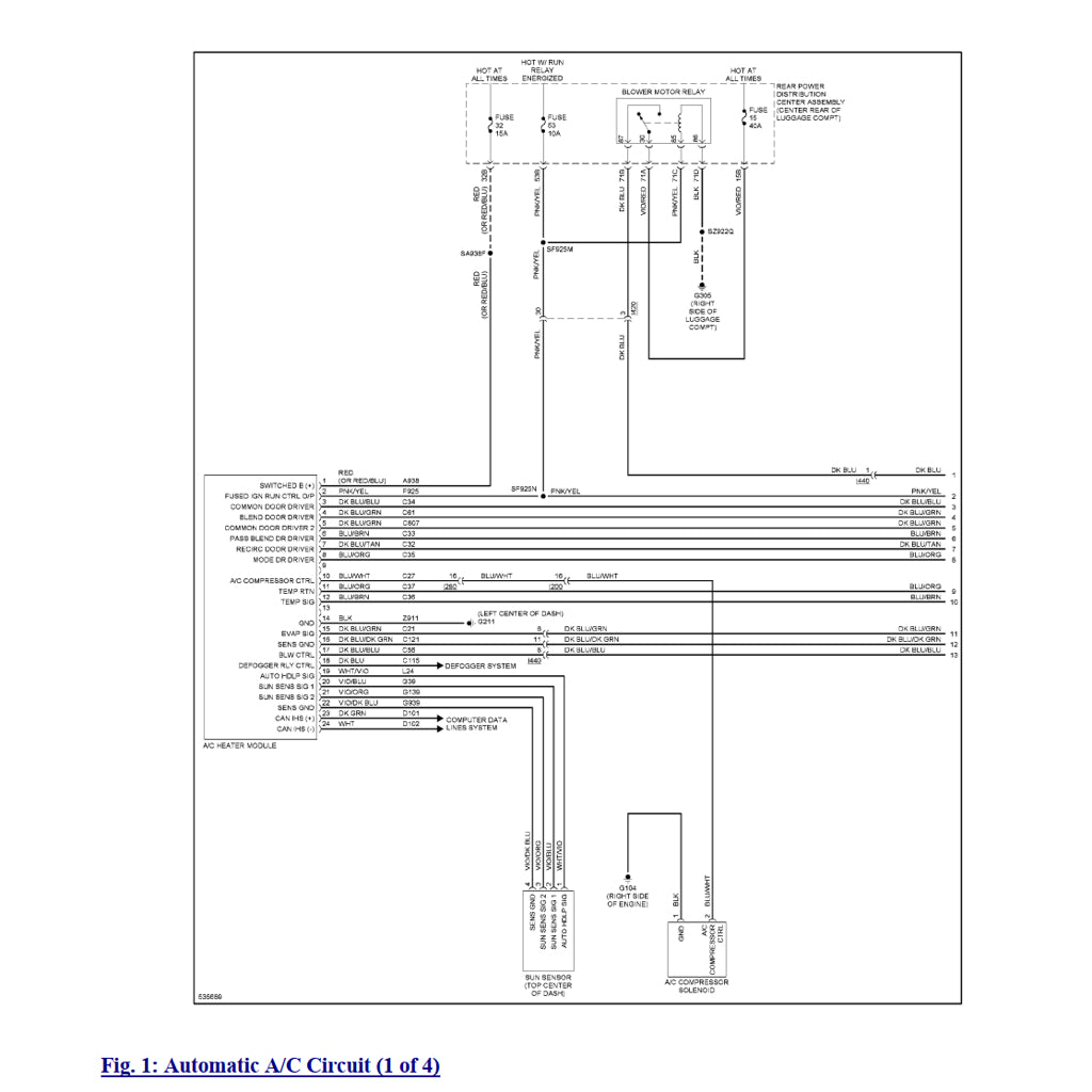 DODGE CHARGER LD (2015-2021) SERVICE WORKSHOP MANUAL