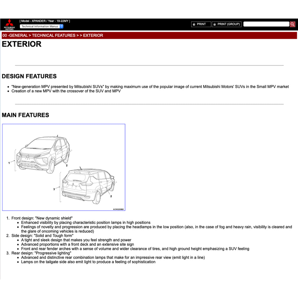 MITSUBISHI XPANDER NC (2019-2023) SERVICE WORKSHOP MANUAL