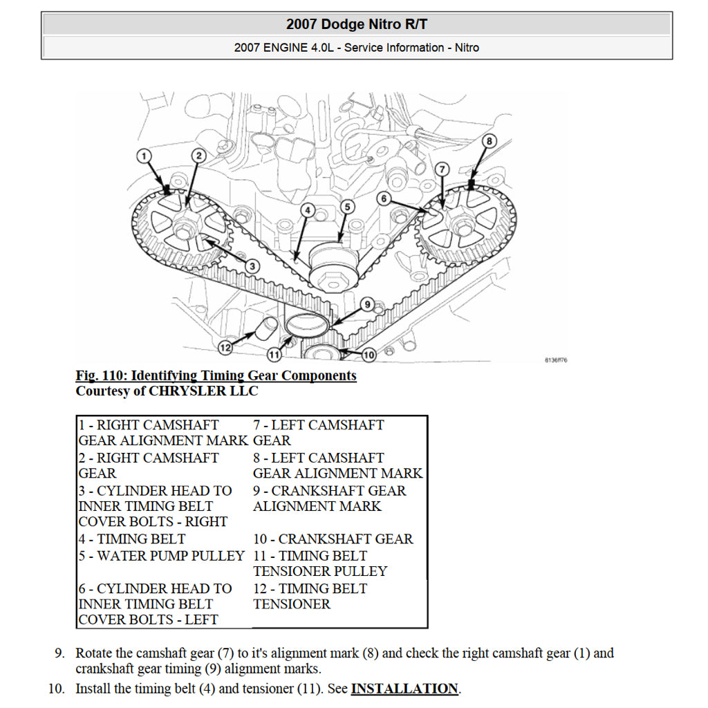 DODGE NITRO (2006-2012) SERVICE WORKSHOP MANUAL
