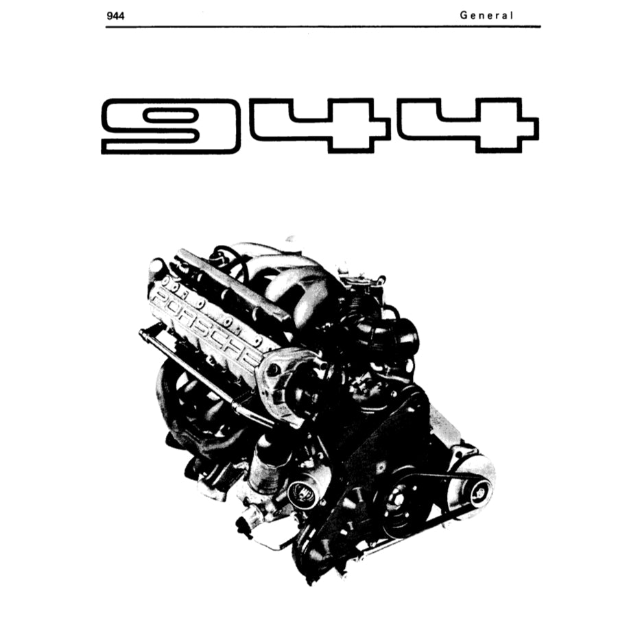 PORSCHE 944 (1982-1991) SERVICE WORKSHOP MANUAL + PARTS CATALOGUE
