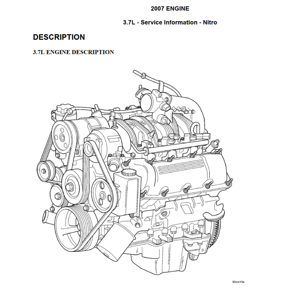 DODGE NITRO (2006-2012) SERVICE WORKSHOP MANUAL