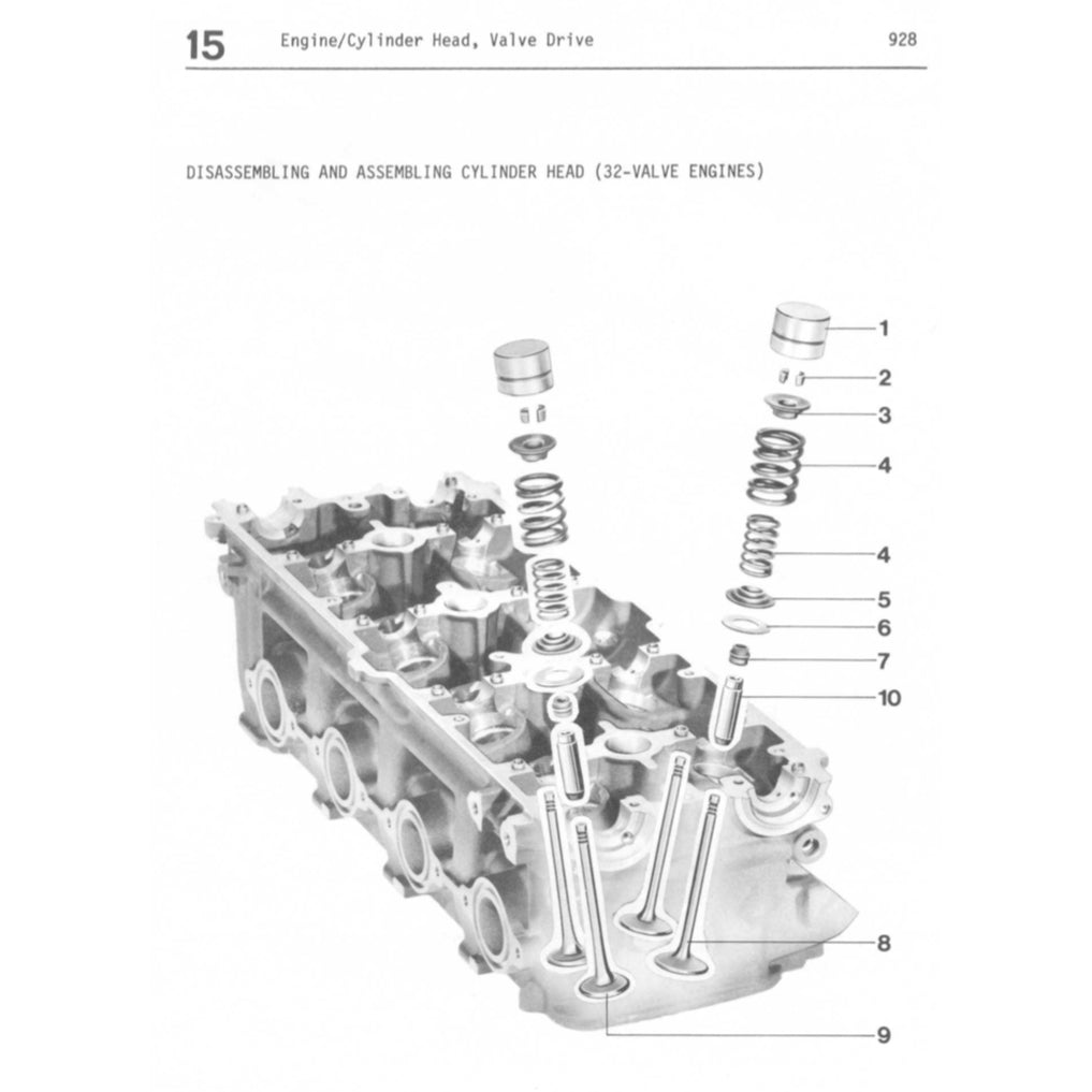 PORSCHE 928 (1977-1995) SERVICE WORKSHOP MANUAL + PARTS CATALOGUE