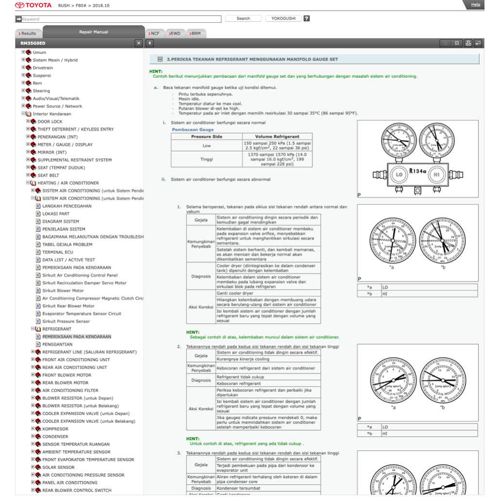 TOYOTA RUSH (2017-2023) ONLINE SERVICE WORKSHOP MANUAL