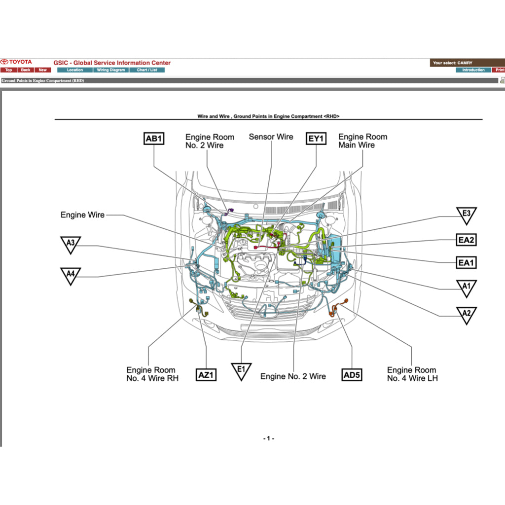 TOYOTA CAMRY ACV ASV 50/51 (2012-2017) ONLINE SERVICE WORKSHOP MANUAL